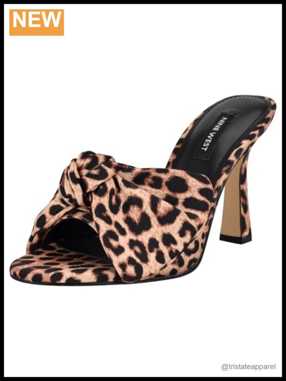 Nine West Trina Heeled Sandals Satin Slip-On Dress Sandals